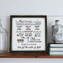 Wallity KZM006 Cuadro Decorativo enmarcado en MDF Marrón y Blanco